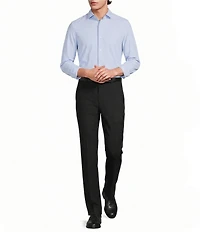 Murano Big & Tall Collezione Canclini Slim-Fit Solid Long-Sleeve Techno Woven Shirt