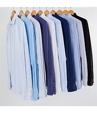 Murano Big & Tall Collezione Canclini Slim-Fit Solid Long-Sleeve Techno Woven Shirt