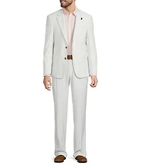 Murano Big & Tall Corsa Di Cavalli Derby Collection Slim Fit Stripe Seersucker Suit Separates Jacket