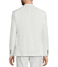 Murano Big & Tall Corsa Di Cavalli Derby Collection Slim Fit Stripe Seersucker Suit Separates Jacket