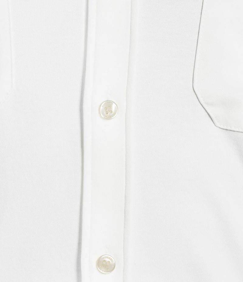 Murano Big & Tall Liquid Luxury Short Sleeve Knit Interlock Solid Button Front Shirt