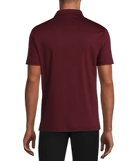 Murano Big & Tall Liquid Luxury Slim Fit Solid Interlock Short Sleeve Polo Shirt