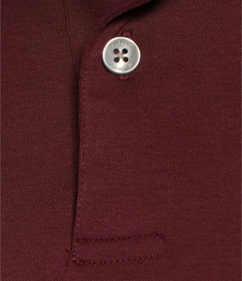 Murano Big & Tall Liquid Luxury Slim Fit Solid Interlock Short Sleeve Polo Shirt