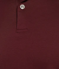 Murano Big & Tall Liquid Luxury Slim Fit Solid Interlock Short Sleeve Polo Shirt