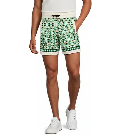 Murano Big & Tall Oaxaca Collection Jacquard 5.5#double; Inseam Shorts
