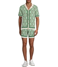 Murano Big & Tall Oaxaca Collection Jacquard 5.5#double; Inseam Shorts