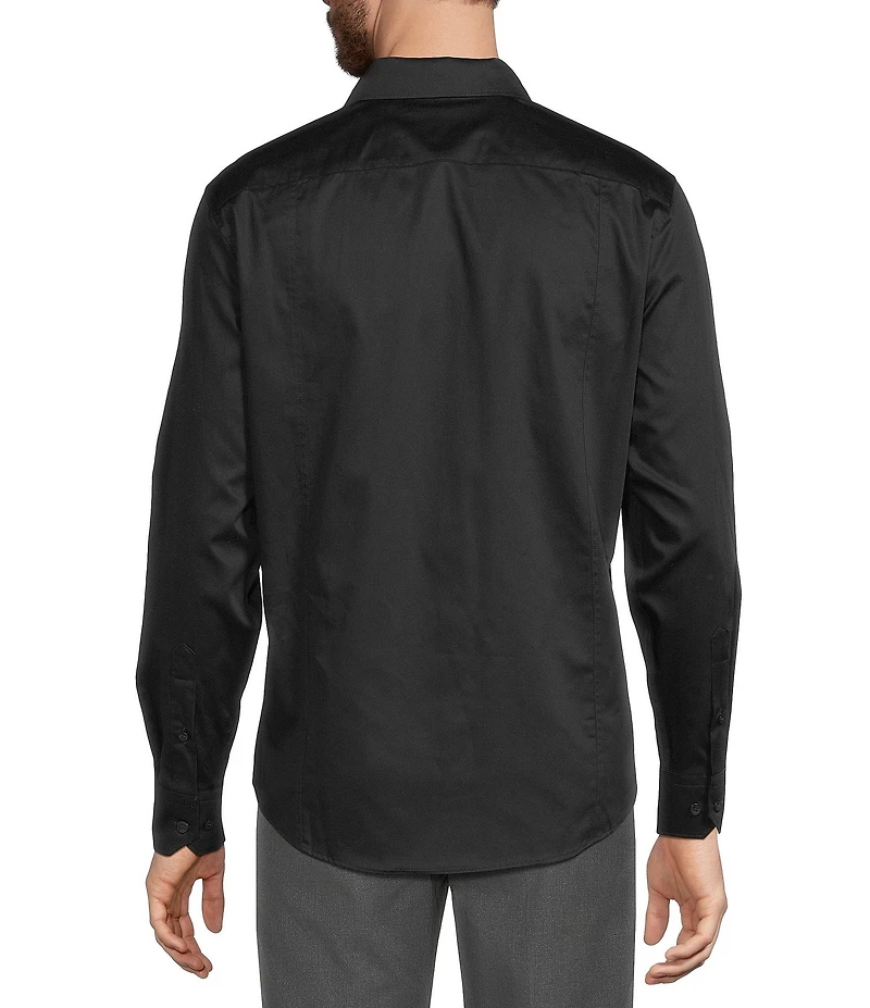 Murano Big & Tall Pieced Long Sleeve Woven Shirt