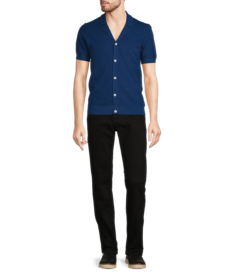 Murano Big & Tall Short Sleeve Sweater Camp Shirt