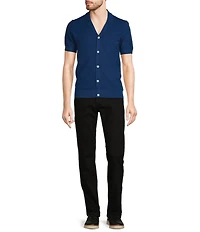 Murano Big & Tall Short Sleeve Sweater Camp Shirt