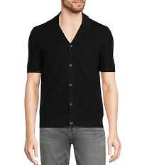 Murano Big & Tall Short Sleeve Sweater Camp Shirt