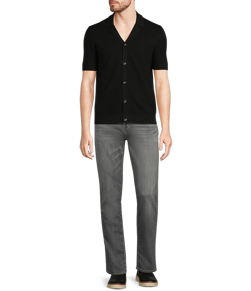 Murano Big & Tall Short Sleeve Sweater Camp Shirt