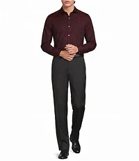 Murano Big & Tall Slim Fit Floral Jacquard Woven Shirt