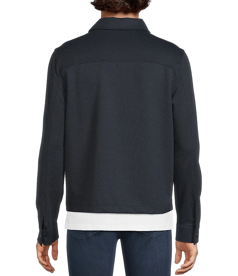 Murano Big & Tall Slim Fit Knit Twill Shirt Jacket