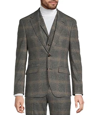 Murano Big & Tall Slim Fit Plaid Suit Separates Jacket