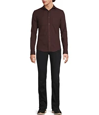 Murano Big & Tall Slim Fit Solid Long Sleeve Woven Shirt