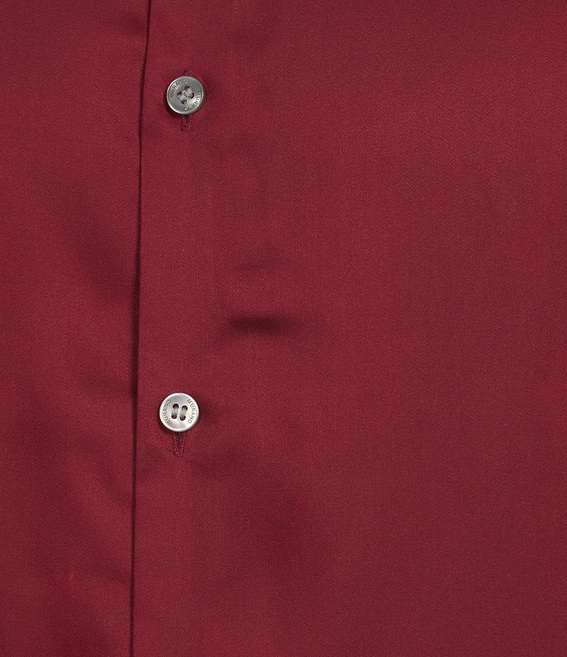 Murano Big & Tall Slim Fit Solid Sateen Woven Shirt