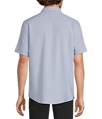 Murano Big & Tall Solid Texture Short Sleeve Woven Shirt