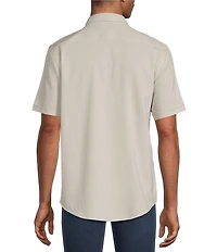 Murano Big & Tall Solid Texture Short Sleeve Woven Shirt