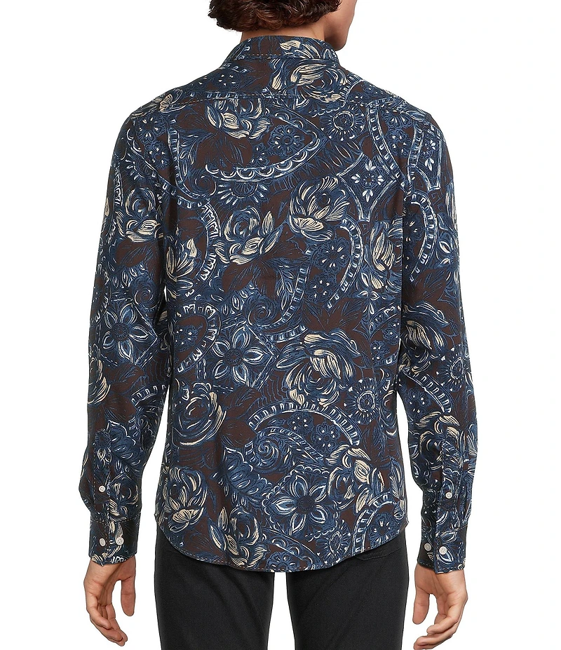 Murano Big & Tall Still Wanderin' Collection Slim Fit Floral Long Sleeve Woven Shirt
