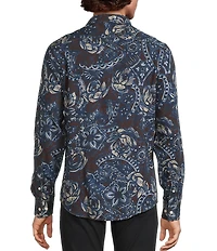 Murano Big & Tall Still Wanderin' Collection Slim Fit Floral Long Sleeve Woven Shirt