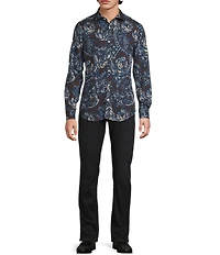 Murano Big & Tall Still Wanderin' Collection Slim Fit Floral Long Sleeve Woven Shirt