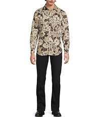 Murano Big & Tall Still Wanderin' Collection Slim Fit Floral Print Long Sleeve Woven Shirt