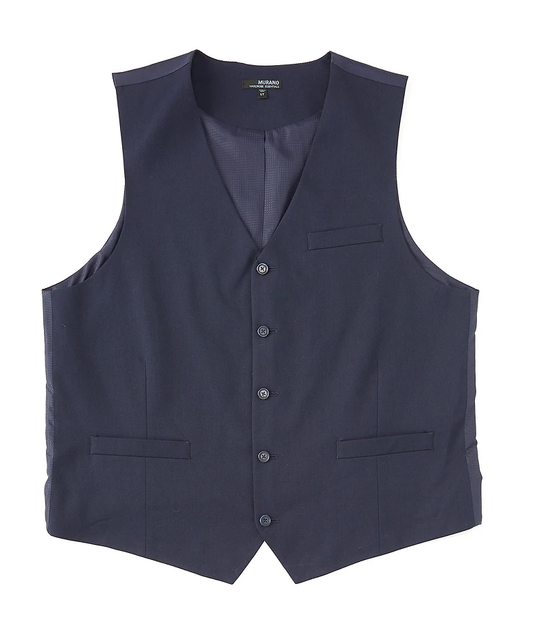 Murano Big & Tall Wardrobe Essentials Suit Separates Twill Vest