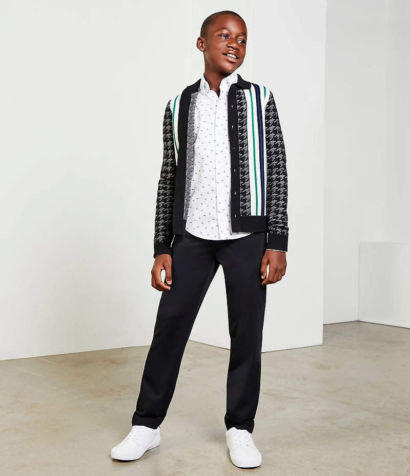 Murano Big Boys Alex Flat-Front Performance Stretch Dress Pants