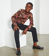Murano Big Boys Alex Flat-Front Performance Stretch Dress Pants