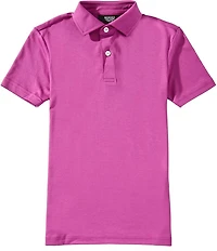 Murano Big Boys Liquid Luxury Slim Fit Solid Interlock Polo Shirt
