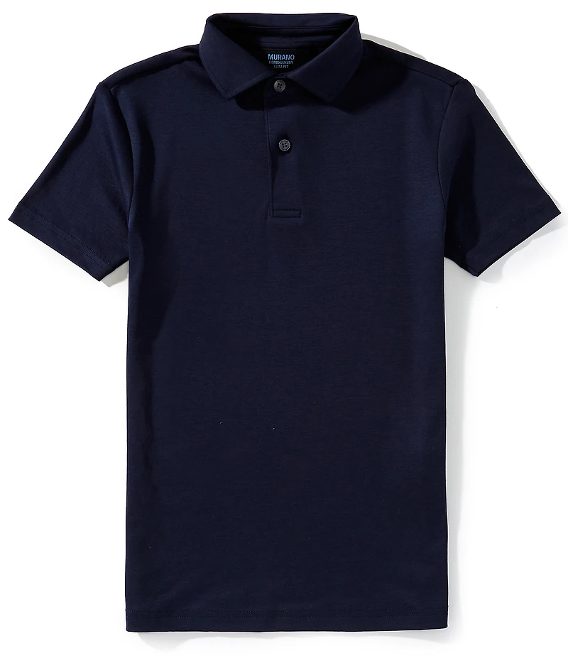 Murano Big Boys Liquid Luxury Slim Interlock Polo Shirt
