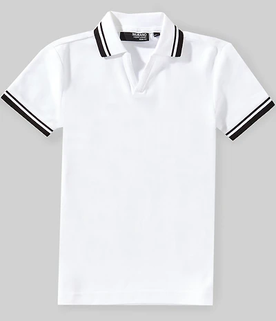 Murano Big Boys Liquid Luxury Tipped Johnny Polo Shirt