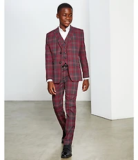 Murano Big Boys Long Sleeve Solid Performance Stretch Dress Shirt