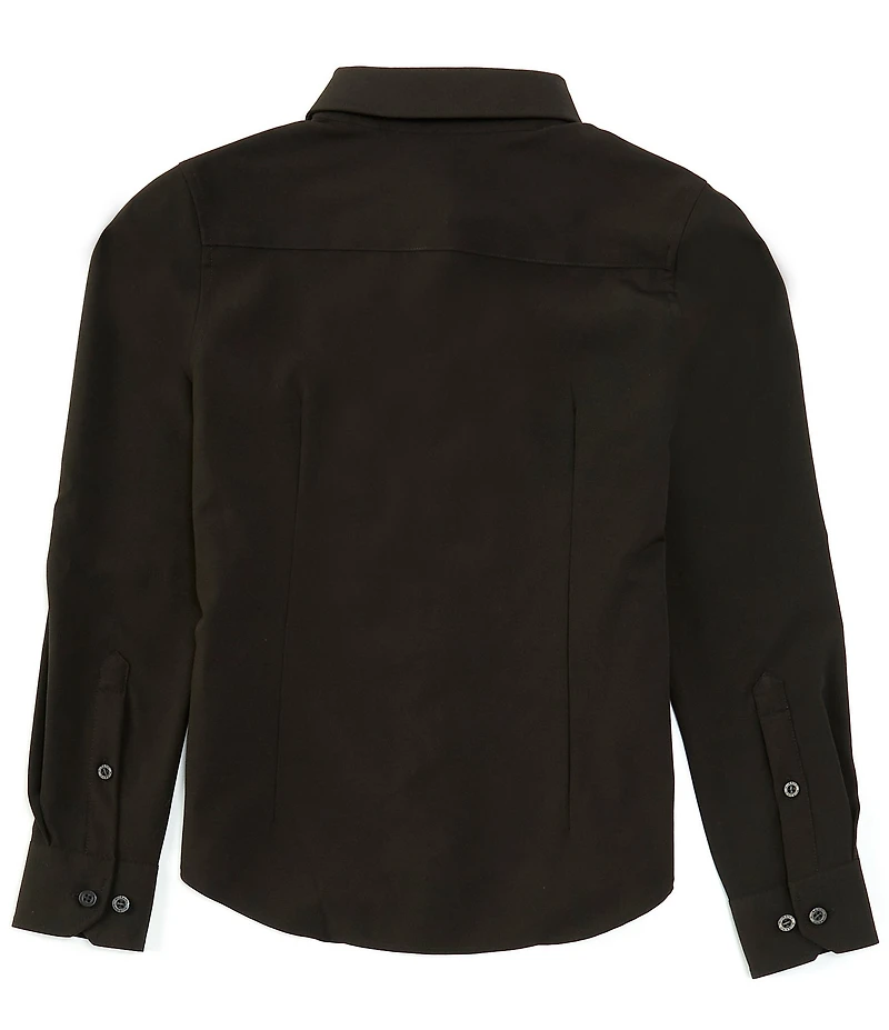 Murano Big Boys Long Sleeve Solid Performance Stretch Dress Shirt