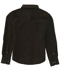 Murano Big Boys Long Sleeve Solid Performance Stretch Dress Shirt