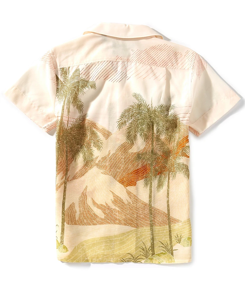 Murano Big Boys Slim Outback Print Camp Shirt