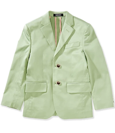 Murano Big Boys Slim Sateen Notch Lapel Blazer