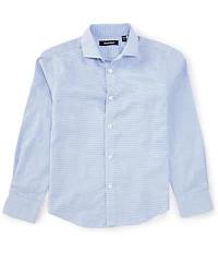 Murano Big Boys Slim Spread Collar Patterned Shirt
