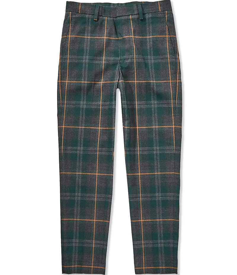 Murano Big Boys Alex Slim Fit Plaid Dress Pants
