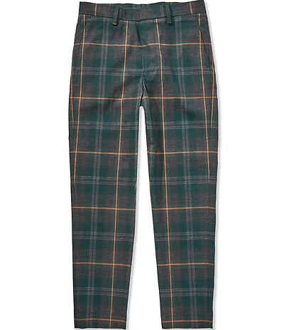 Murano Big Boys Alex Slim Fit Plaid Dress Pants