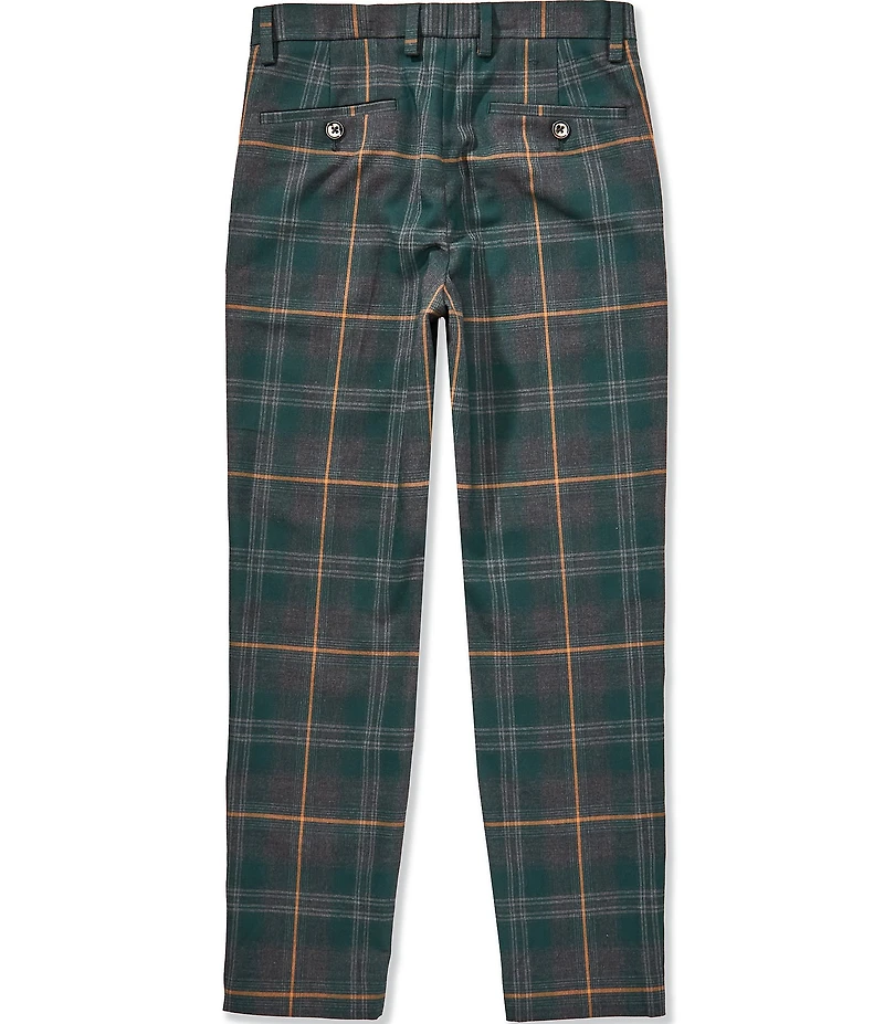 Murano Big Boys Alex Slim Fit Plaid Dress Pants