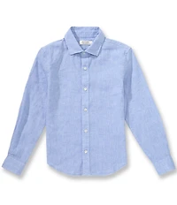 Murano Big Boys Baird McNutt Linen Long Sleeve Button-Down Shirt