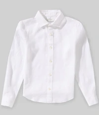 Murano Big Boys Baird McNutt Linen Long Sleeve Button-Down Shirt
