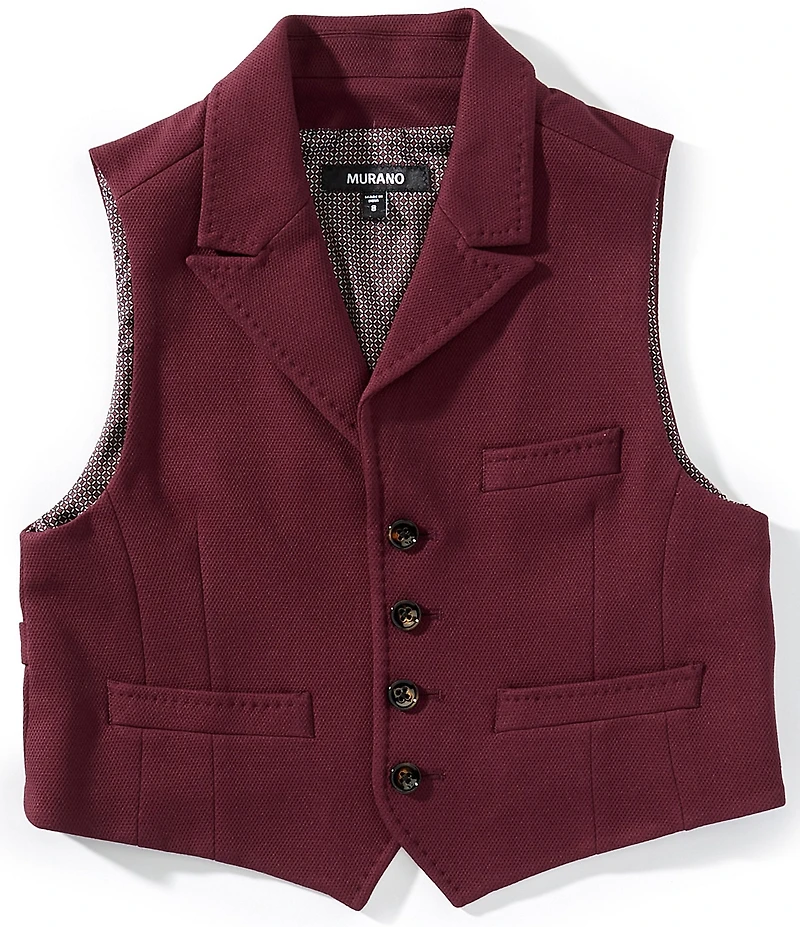 Murano Big Boys Knit Shawl Vest