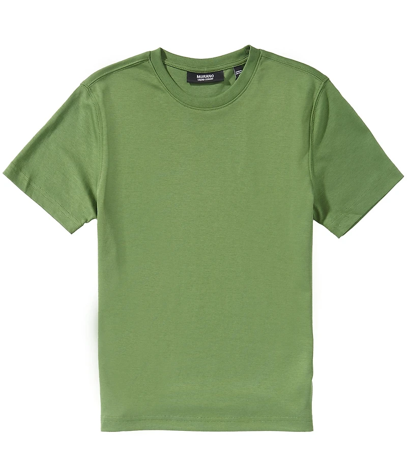 Murano Big Boys Liquid Luxury Interlock Crew Neck Short Sleeve T-Shirt