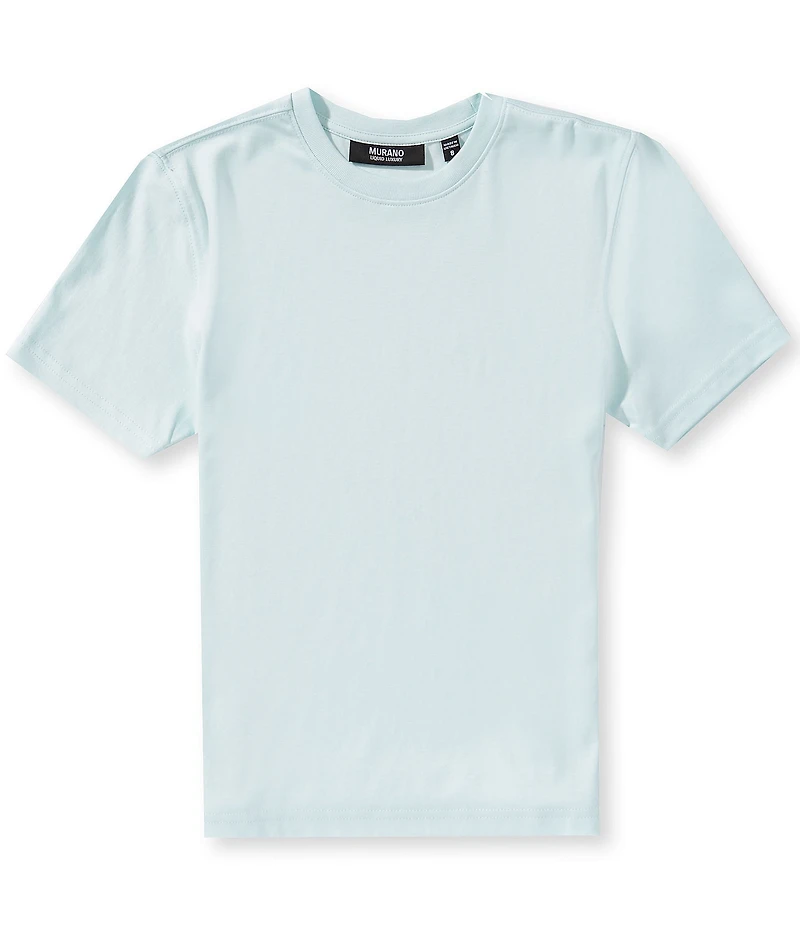 Murano Big Boys Liquid Luxury Interlock Crew Neck Short Sleeve T-Shirt