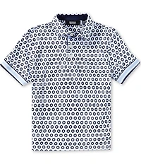 Murano Big Boys Liquid Luxury Interlock Printed Polo Shirt