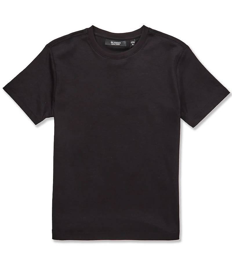 Murano Big Boys Liquid Luxury Interlock Short Sleeve Crew Neck T-Shirt