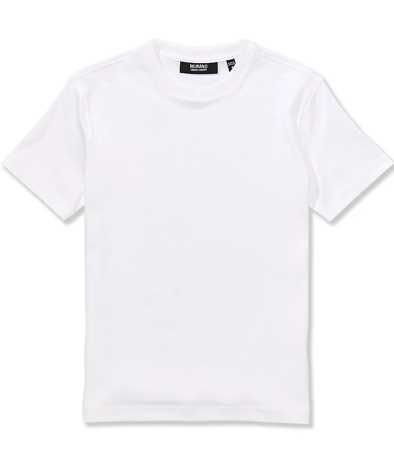 Murano Big Boys Liquid Luxury Interlock Short Sleeve Crew Neck T-Shirt