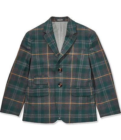 Murano Big Boys Slim Fit Plaid Blazer